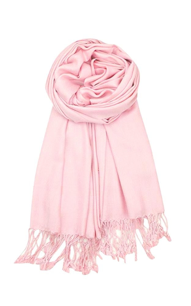 C32 - One Piece Lt Pink Color Fashion Pashmina Shawl Scarf