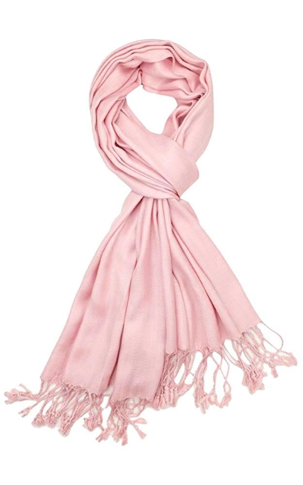 C32 - One Piece Lt Pink Color Fashion Pashmina Shawl Scarf
