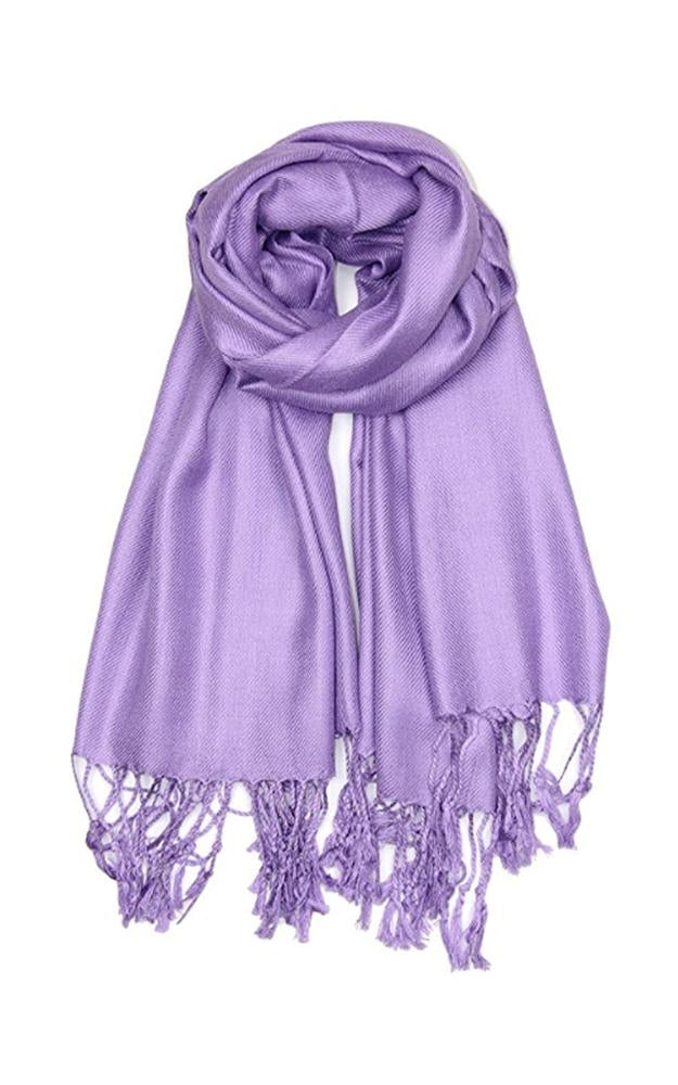 C16 - One Piece Lt. Purple Color Fashion Pashmina Shawl Scarf