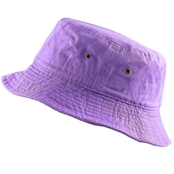 1500_Lavender - One Piece Solid Color Bucket Hat