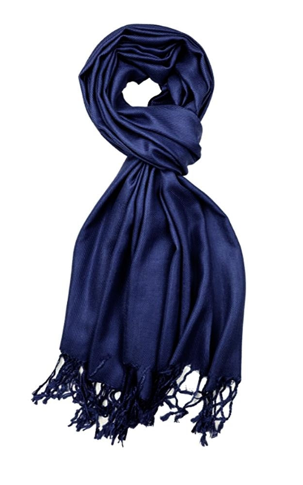 C05 - One Piece Navy Color Fashion Pashmina Shawl Scarf