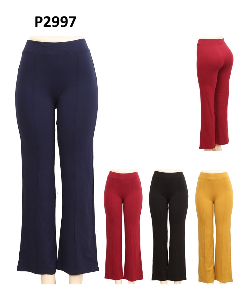 P2997 - One Dozen Basic Ladies Palazzo Pants
