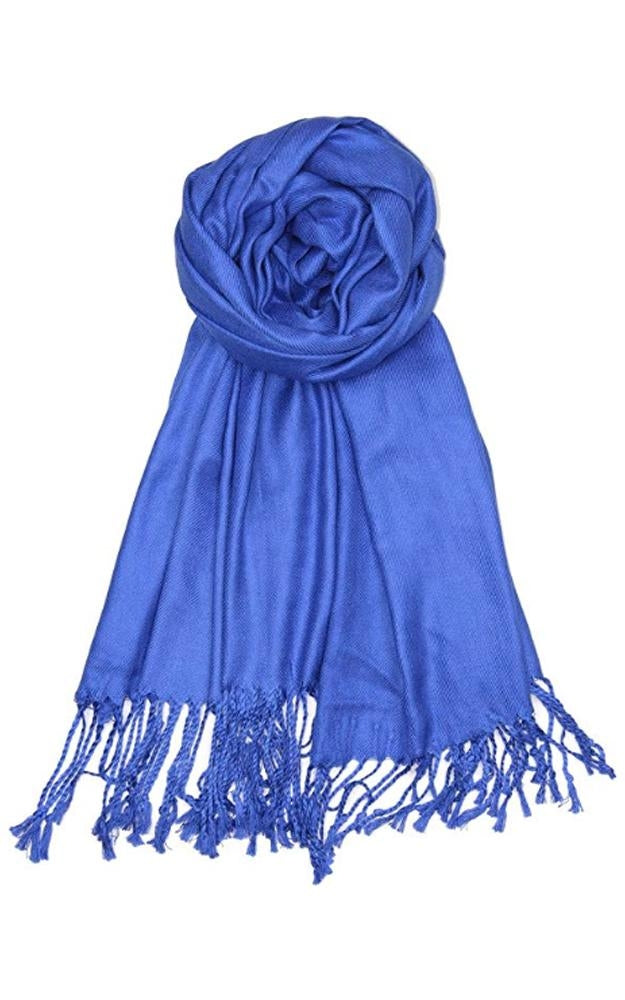 C10 - One Piece Royal Blue Color Fashion Pashmina Shawl Scarf