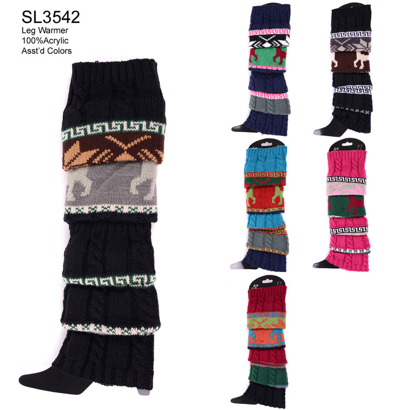 SL3542 - One Dozen Snowflake Leg Warmer