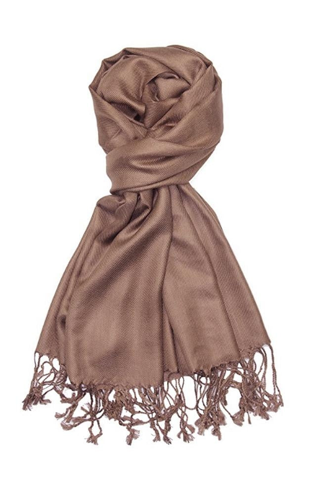 C63 - One Piece Tan Color Fashion Pashmina Shawl Scarf
