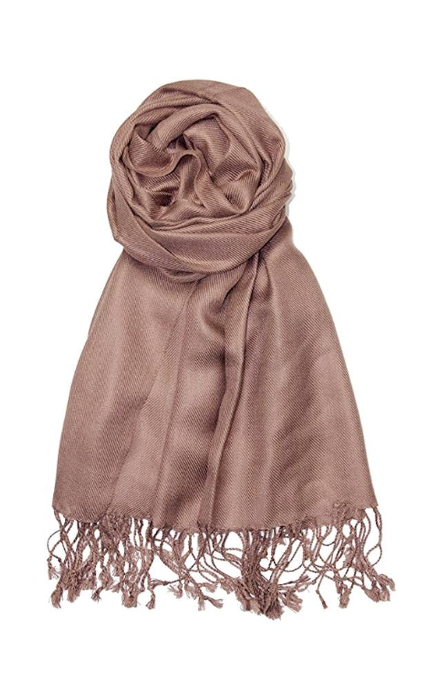 C63 - One Piece Tan Color Fashion Pashmina Shawl Scarf