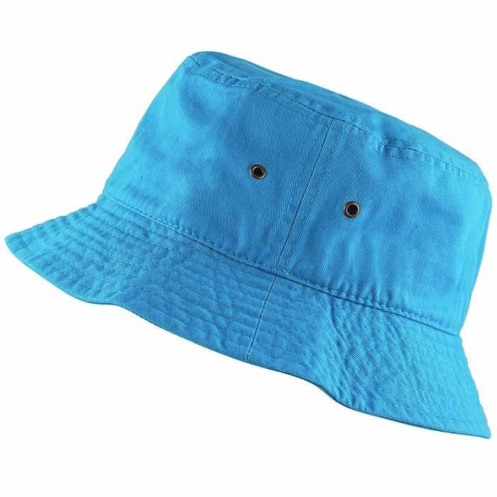 1500_Turquoise - One Piece Solid Color Bucket Hat