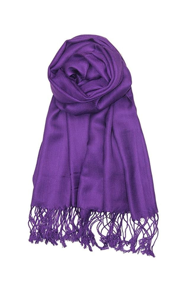C09 - One Piece Dk. Purple Color Fashion Pashmina Shawl Scarf