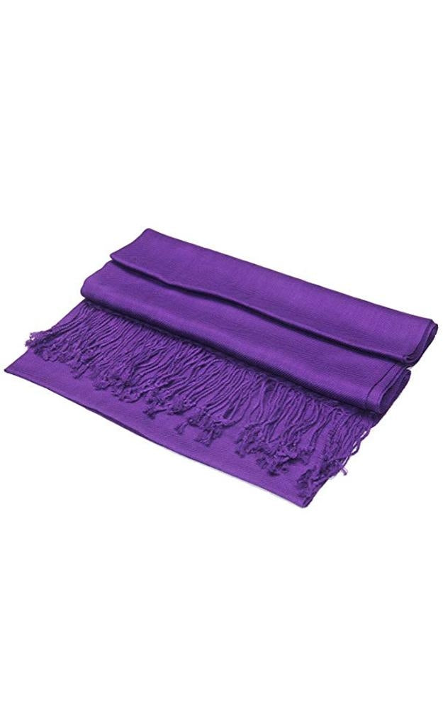 C09 - One Piece Dk. Purple Color Fashion Pashmina Shawl Scarf