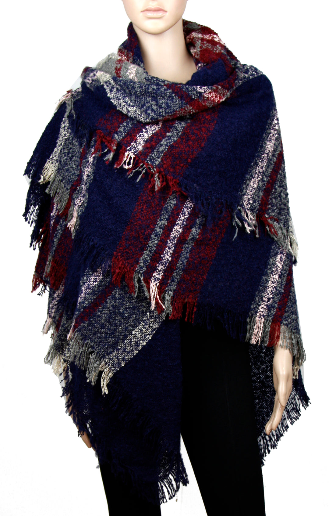 XY1164_NAVY- ONE PIECE OBLONG SCARF