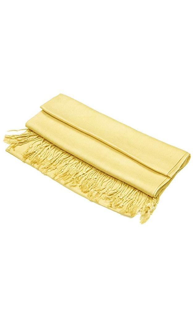 C61 - One Piece Yellow Color Fashion Pashmina Shawl Scarf